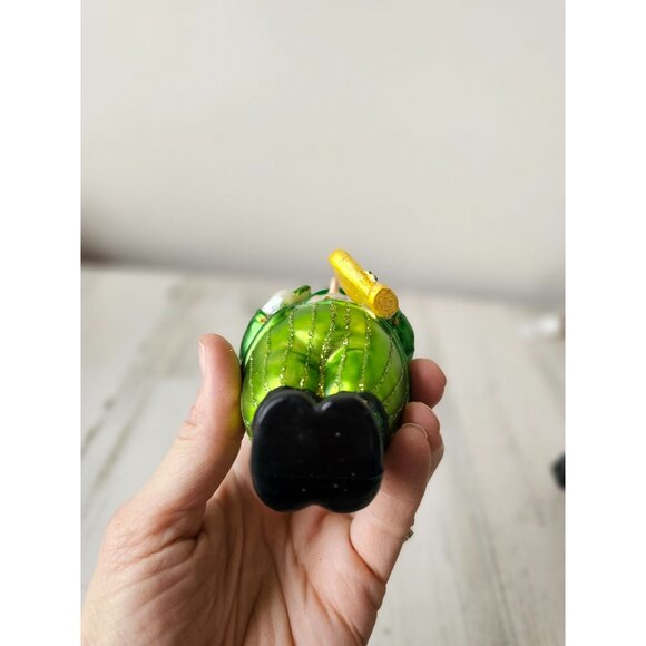 Glass snowman harp ornament three-leaf clover St Patrick's Day Xmas tree - Picture 8 of 8